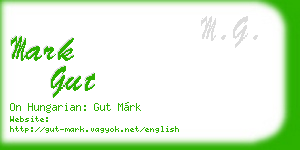 mark gut business card